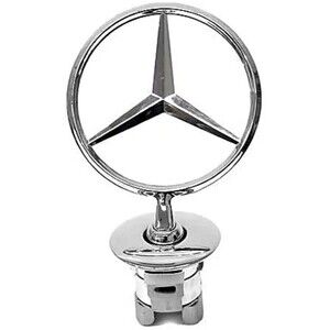 ORIGINAL MERCEDES BENZ C300 CHROME HOOD EMBLEM LOGO BADGE BONNET 2008